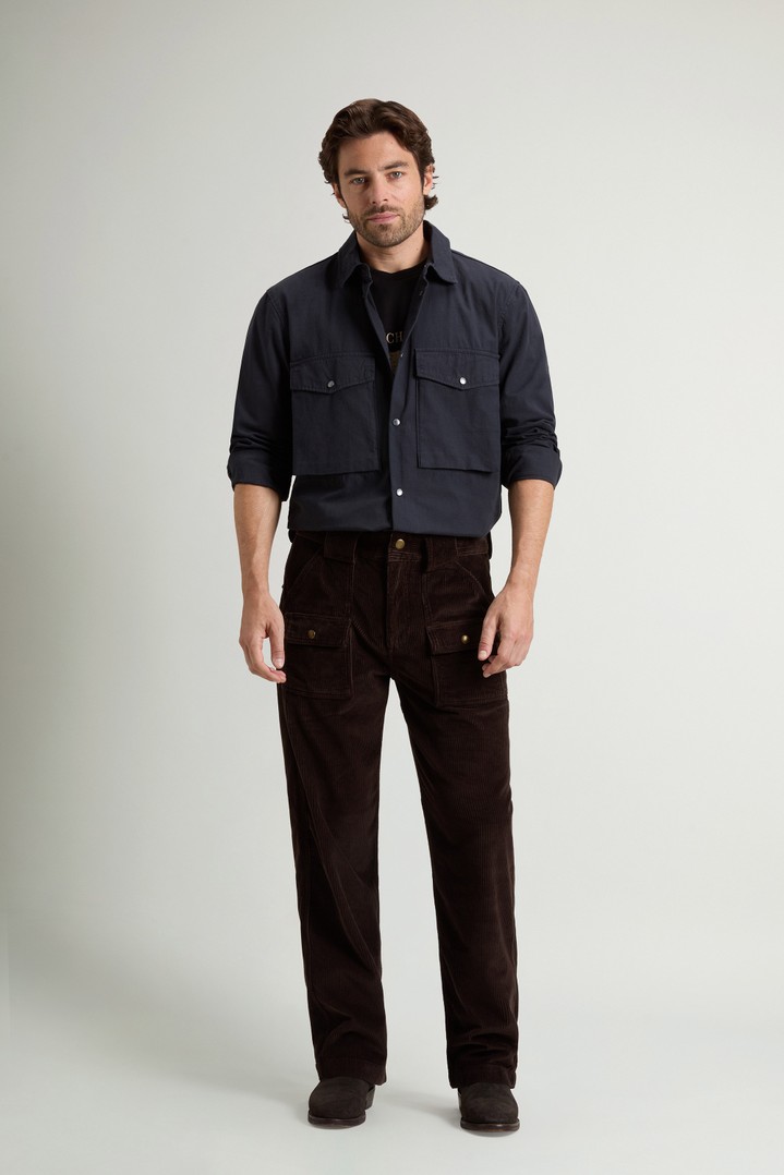 Bush Pants in Pure Cotton Velvet Brown photo 3 | Woolrich