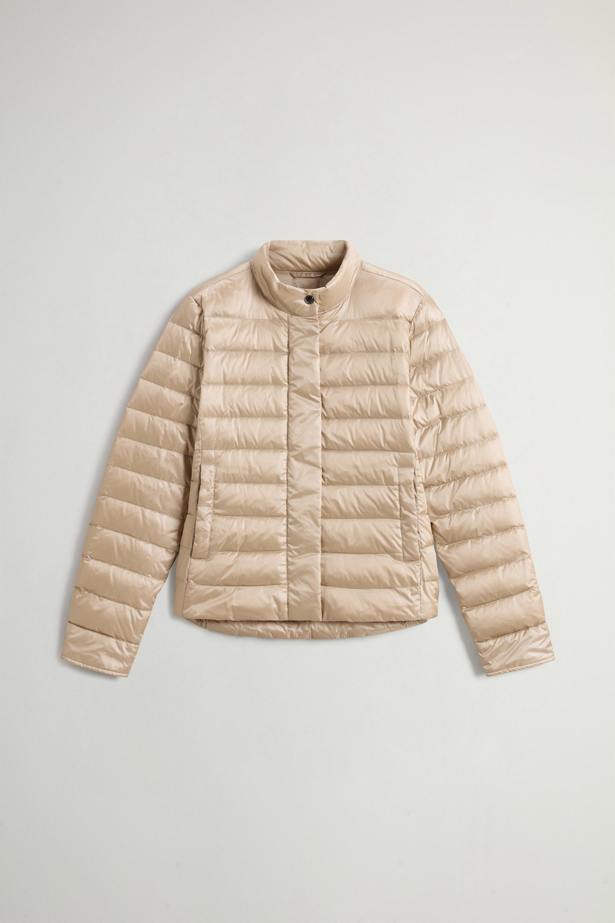 Lightweight Down Jacket in Liquid Nylon Beige photo 5 | Woolrich