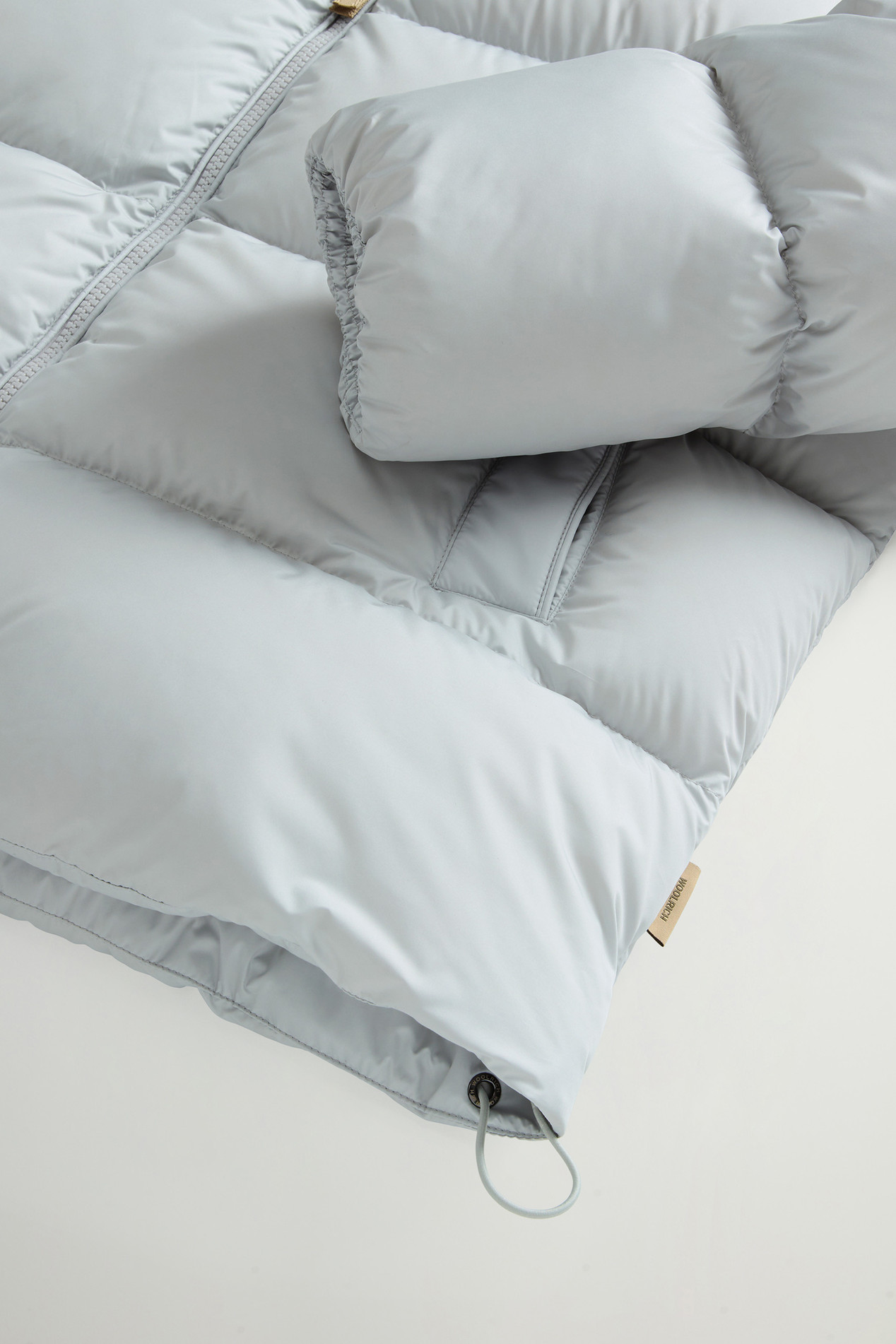 Cloud Down Jacket in Microfiber Gray photo 7 | Woolrich