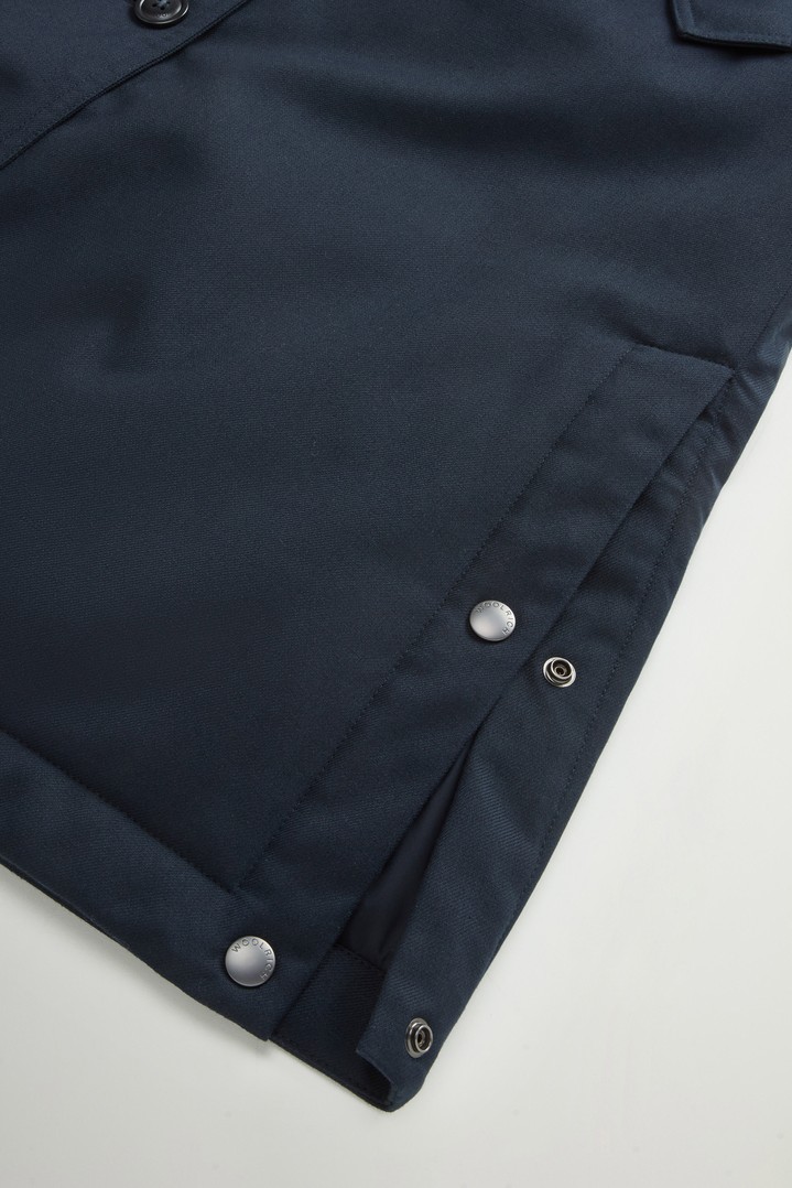 Trench Coat in Wool-Blend Gabardine Blue photo 4 | Woolrich