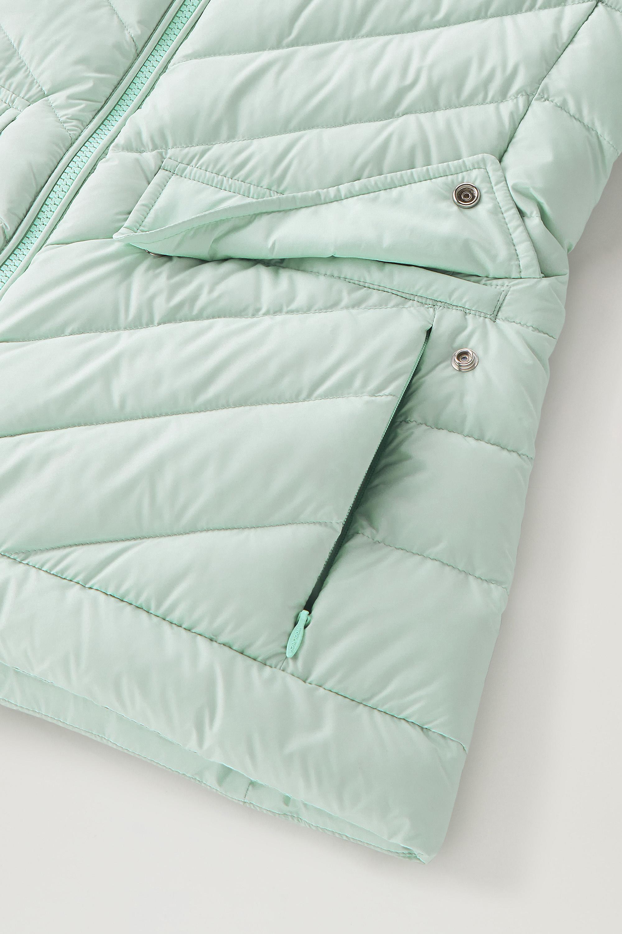 Short Padded Jacket with Chevron Quilting Green photo 5 | Woolrich
