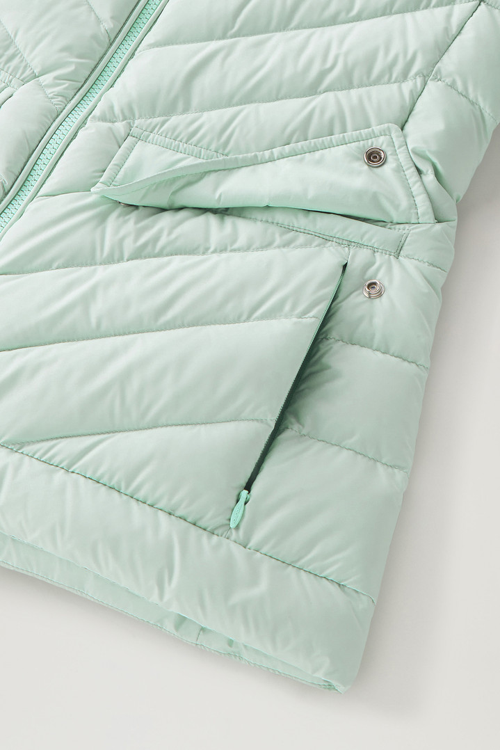 Short Padded Jacket with Chevron Quilting Green photo 5 | Woolrich