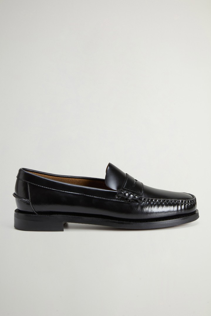Dan Classic Mokassin Sebago x Woolrich aus Glattleder Schwarz photo 1 | Woolrich