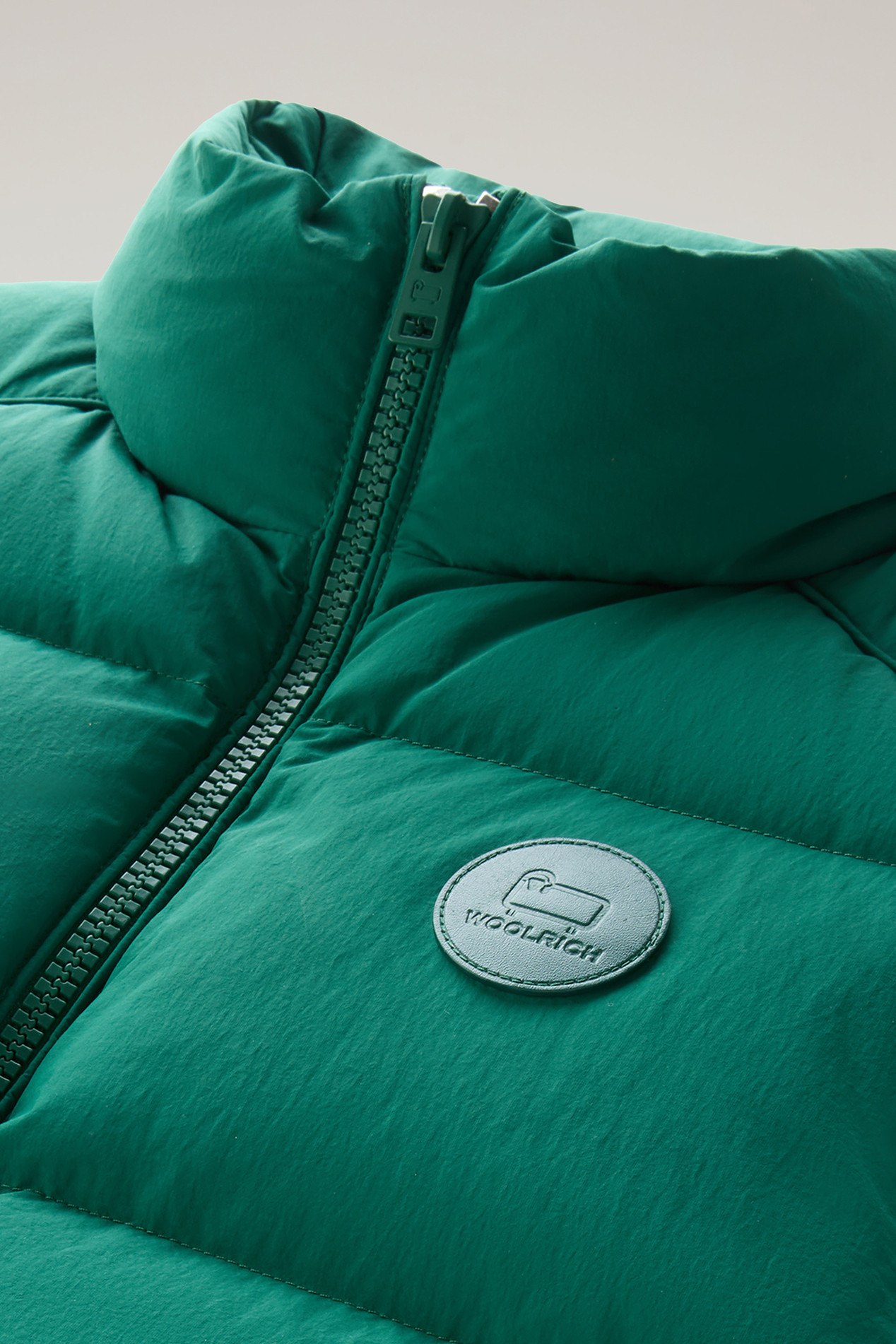 Quilted Vest in Eco Taslan Nylon Green photo 3 | Woolrich