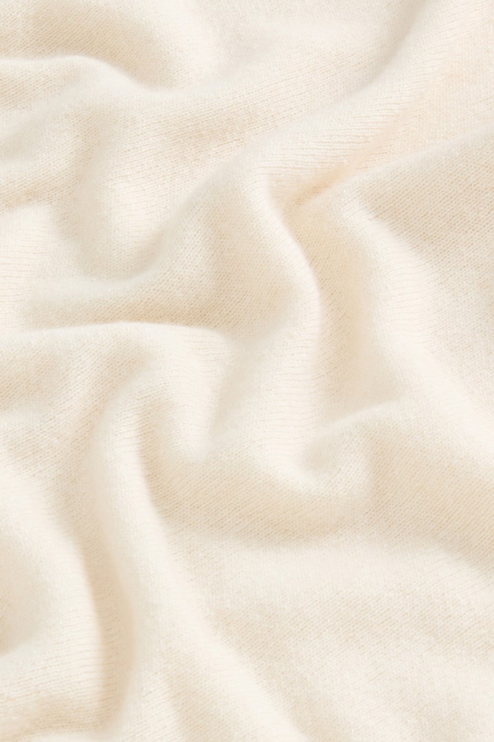 Crewneck Sweater in Wool and Cashmere Blend White photo 6 | Woolrich