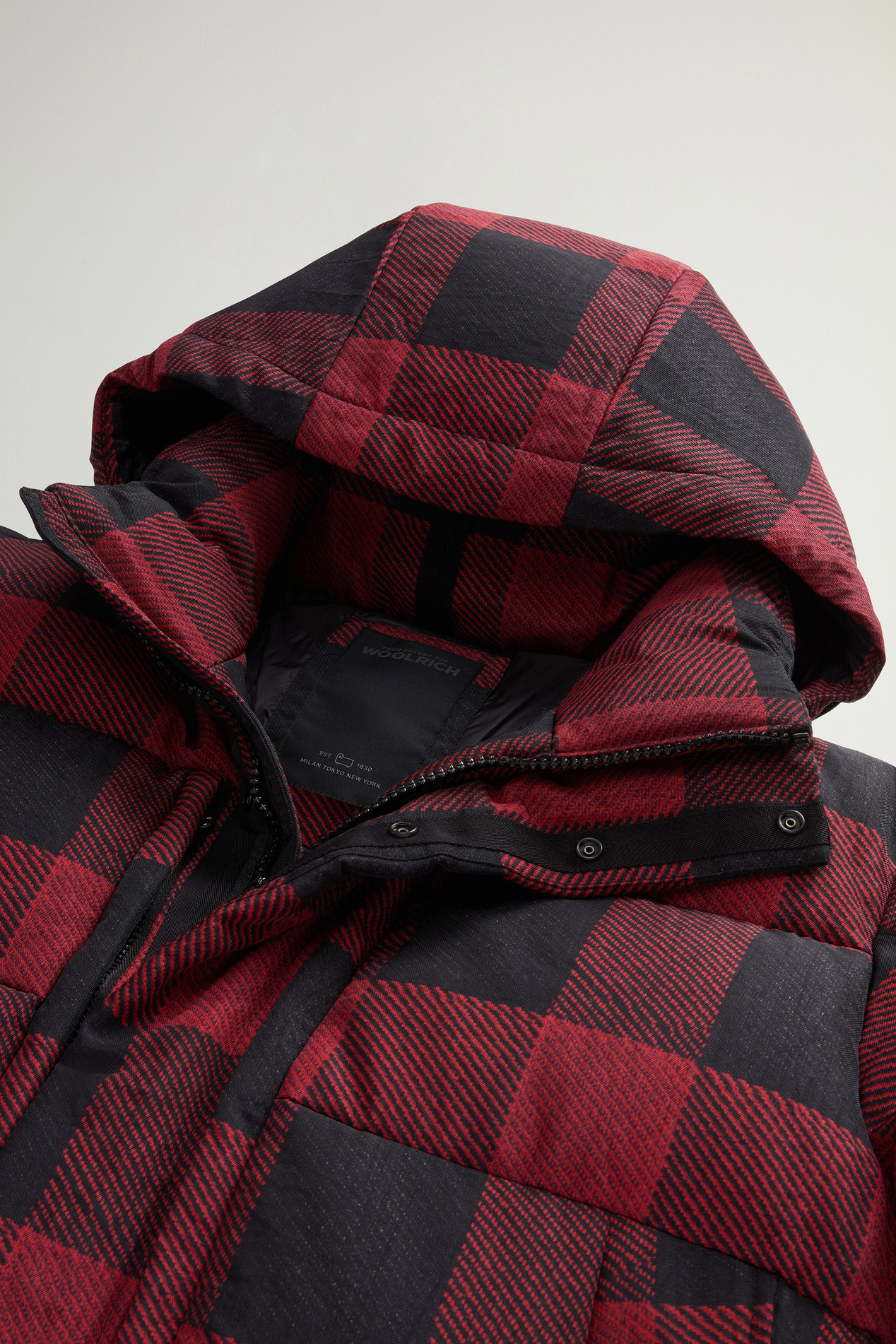 Quilted Check Parka in Olmetex Nylon by Todd Snyder Multicolor photo 6 | Woolrich