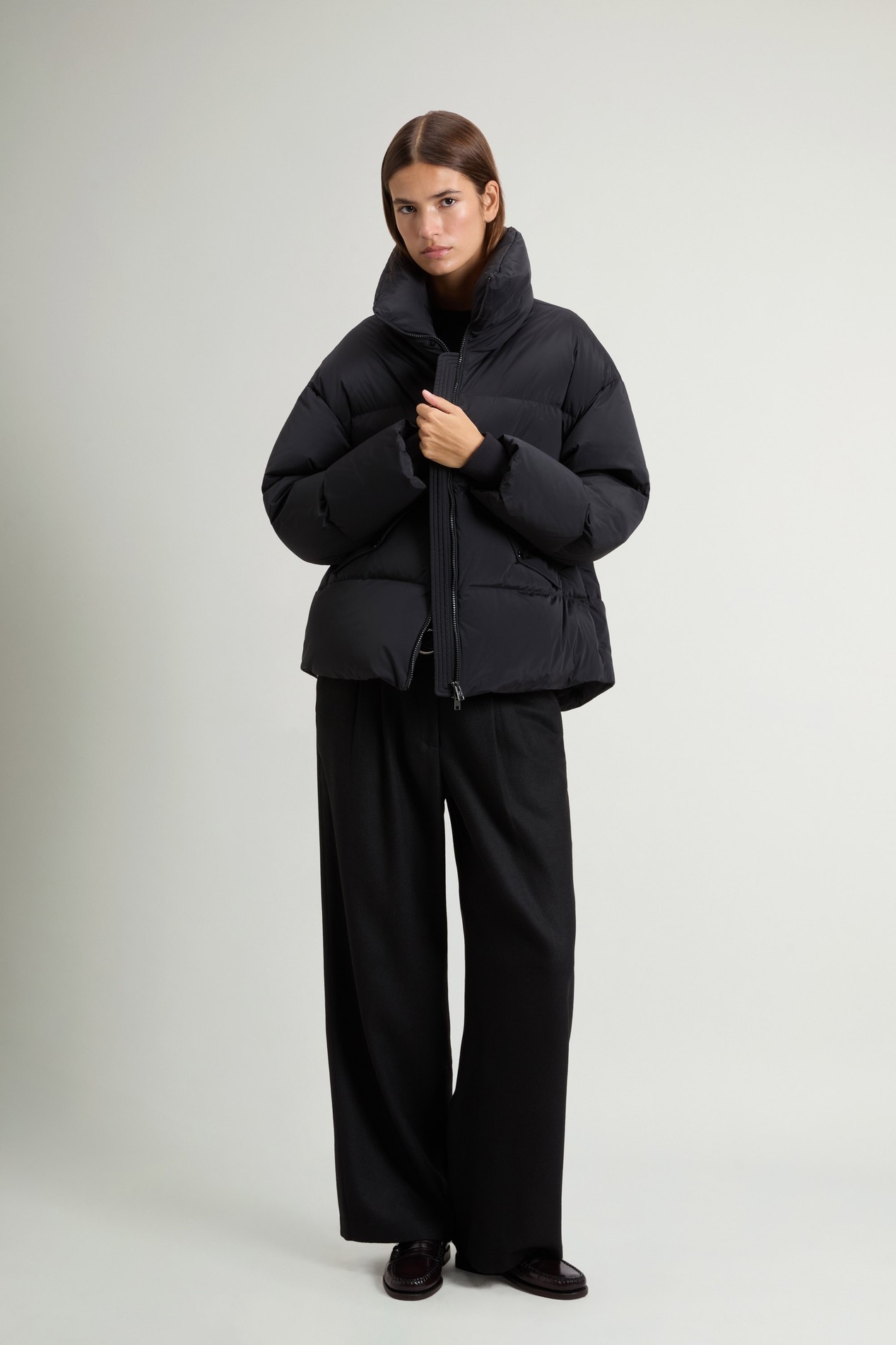 KELLY SHORT JACKET Black photo 2 | Woolrich