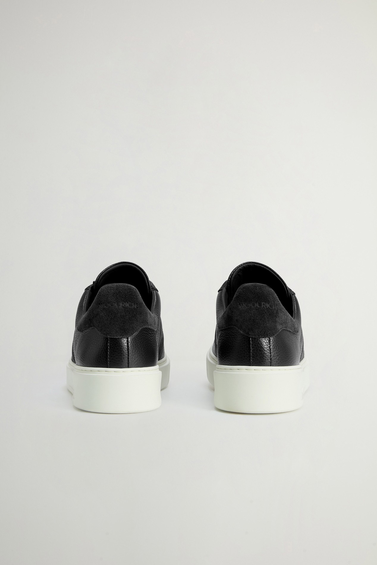 Classic Court Sneakers in Leather and Suede Blue photo 3 | Woolrich