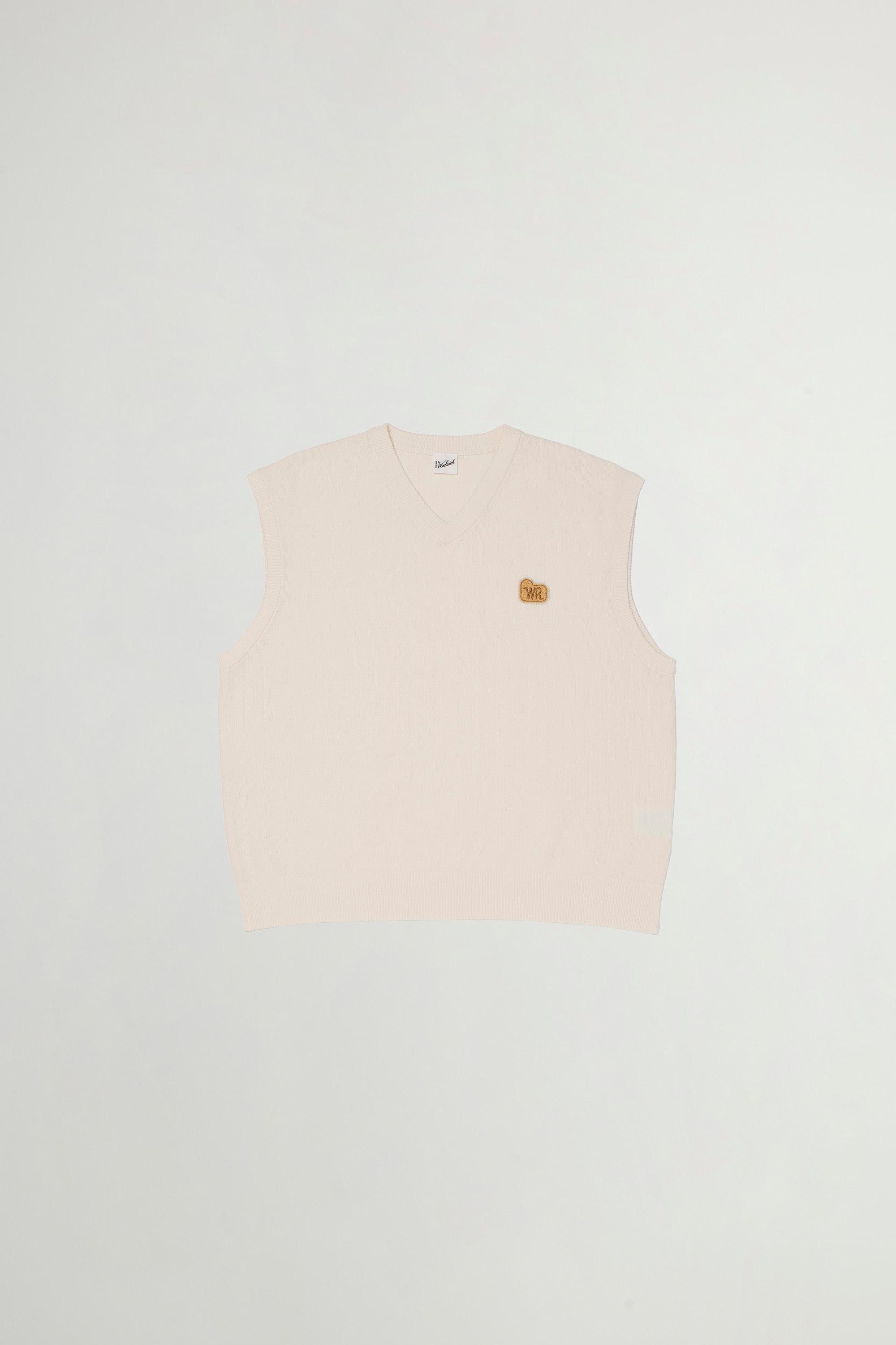 Pullunder aus Piqué aus reiner Baumwolle Weiß photo 1 | Woolrich