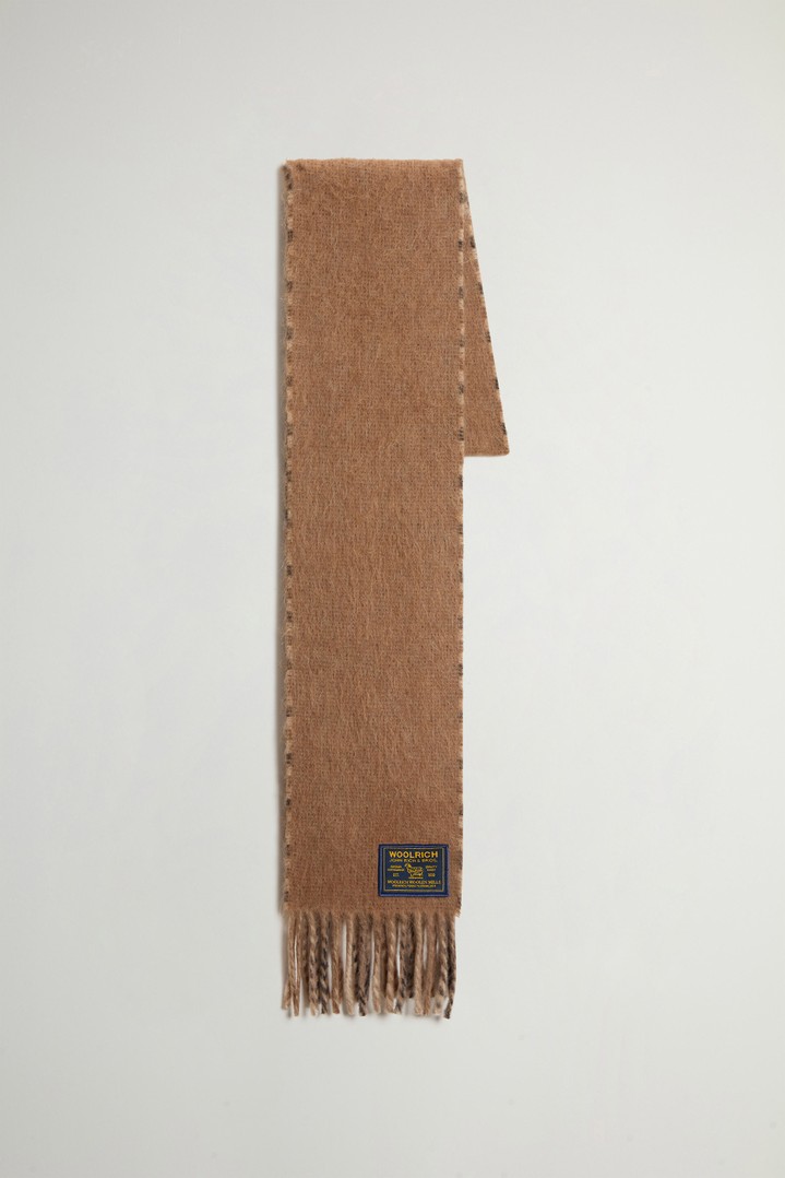 WOOL CHECK SCARF Beige photo 2 | Woolrich
