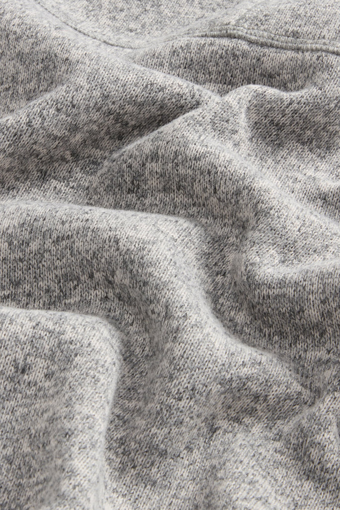 Full-Zipper Sweatshirt with Stand-Up Collar in Recycled Sherpa by Todd Snyder Gray photo 7 | Woolrich