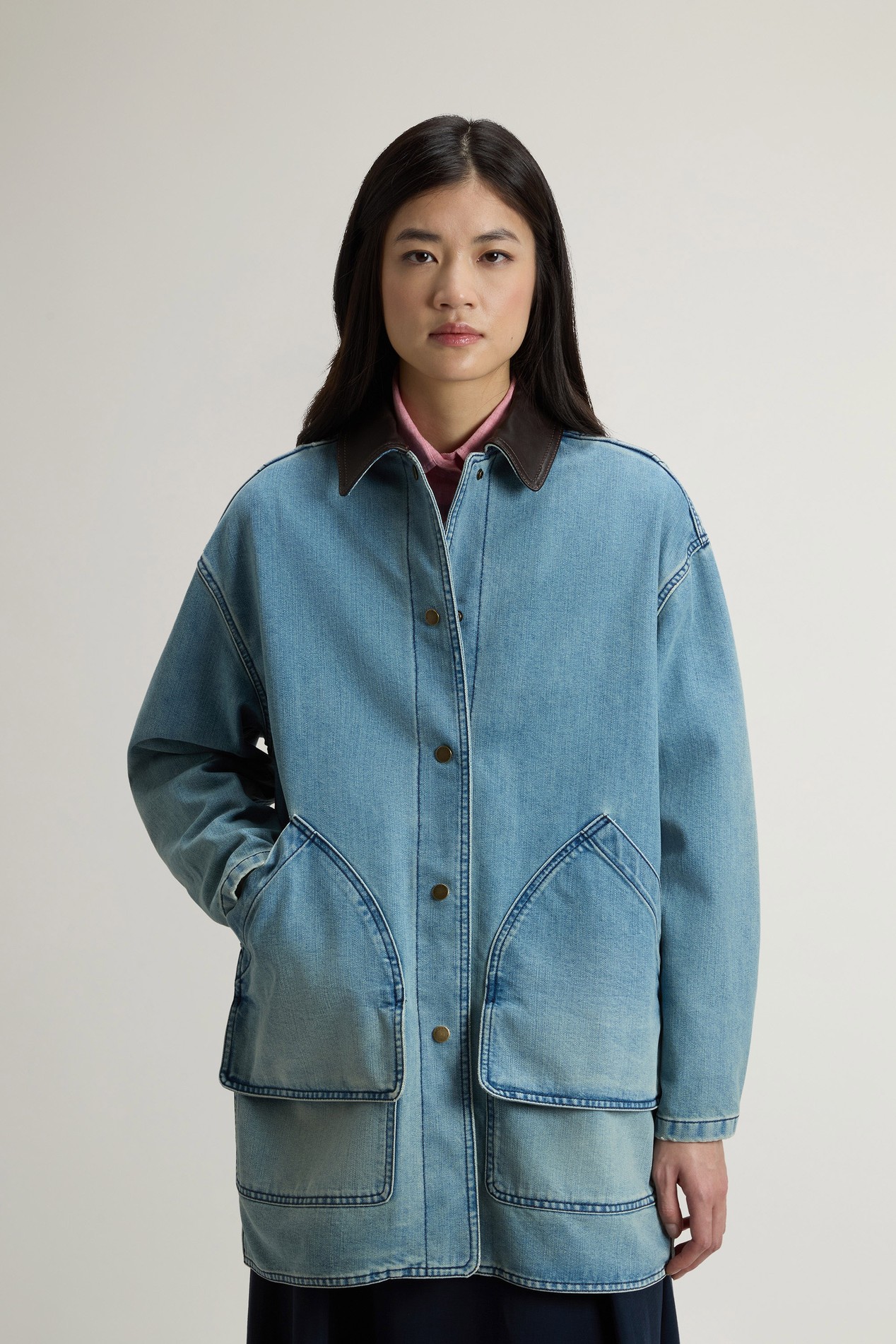 KODENSHI BARN JACKET Blue photo 1 | Woolrich