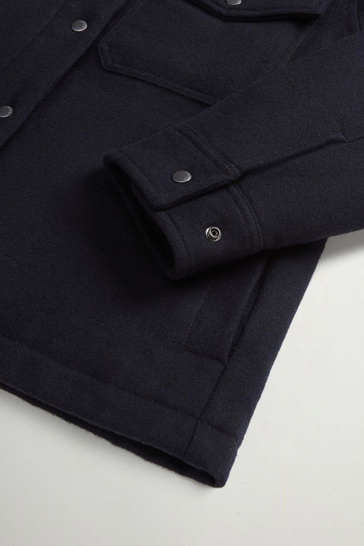 Alaskan Overshirt in Recycled Italian Wool Blend Blue photo 3 | Woolrich