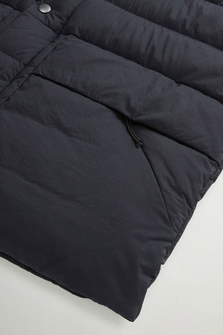 Bering Quilted Vest in Crinkle Nylon Blue photo 3 | Woolrich