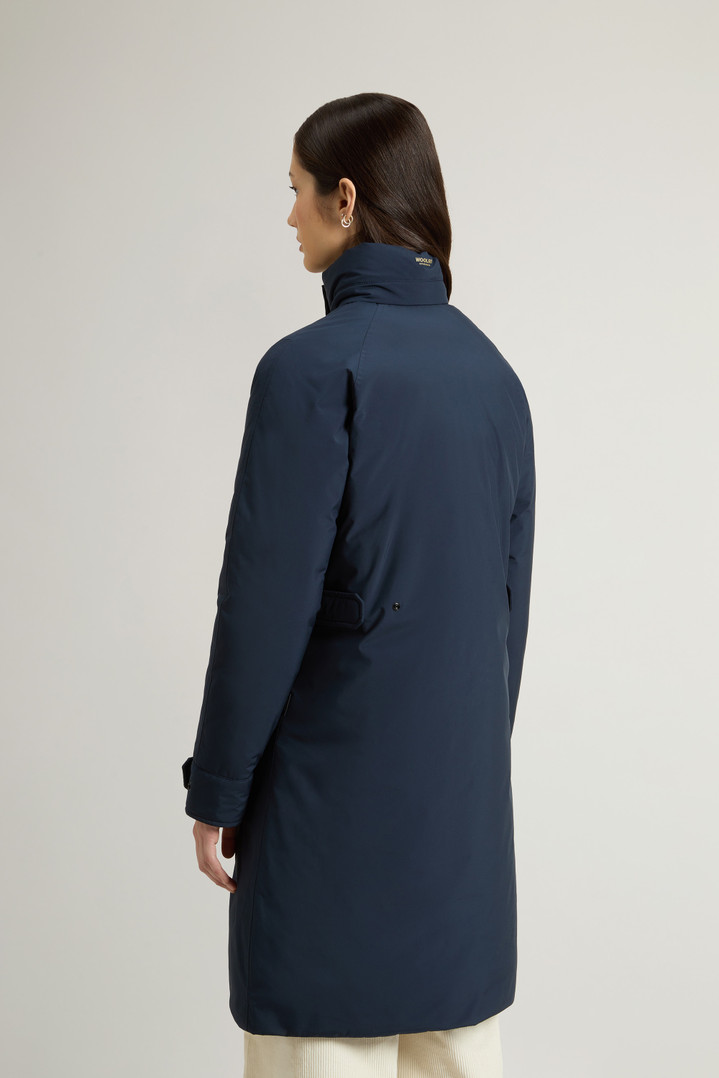 Long Cloud Jacket with Foldaway Hood Blue photo 3 | Woolrich