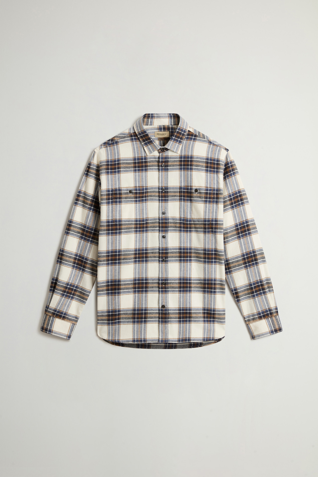 Pure Cotton Flannel Checked Shirt Multicolor photo 5 | Woolrich