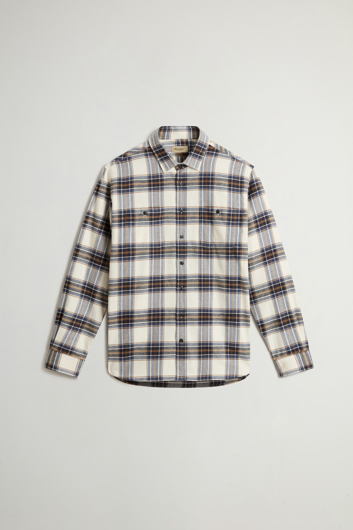 Pure Cotton Flannel Checked Shirt Multicolor photo 5 | Woolrich
