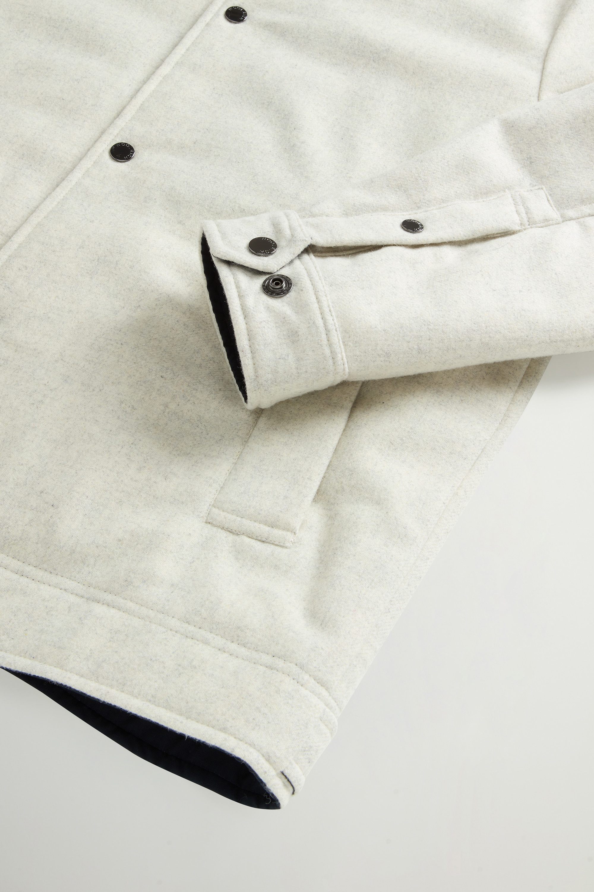 Keating Overshirt in Recycled Italian Wool Blend Beige photo 7 | Woolrich