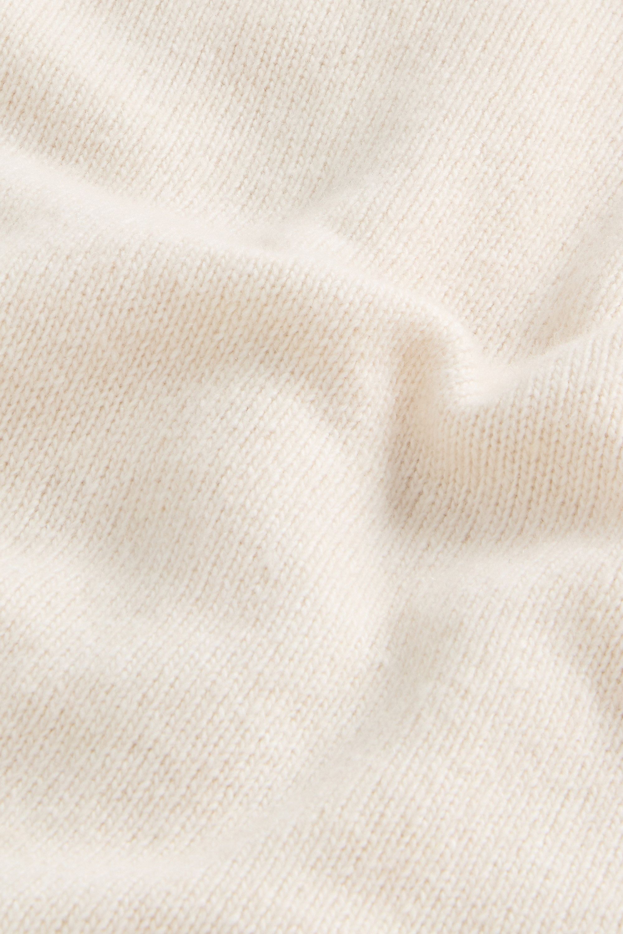 Hooded Full-Zipper Sweater in Wool and Cashmere Blend White photo 6 | Woolrich