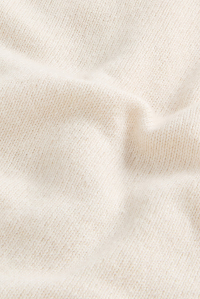 Hooded Full-Zipper Sweater in Wool and Cashmere Blend White photo 6 | Woolrich