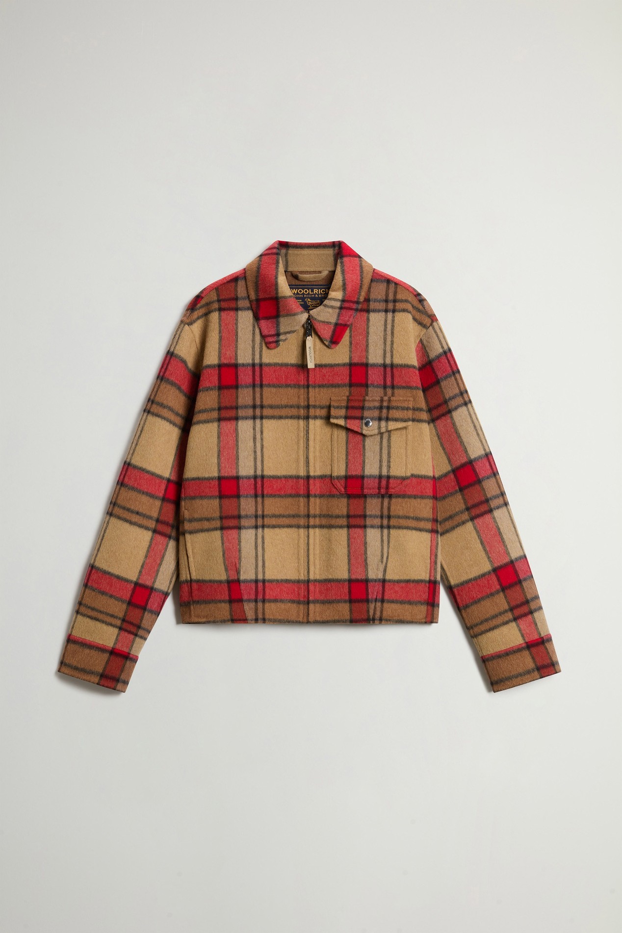 Jacket in Double-Face Wool Blend Red photo 5 | Woolrich