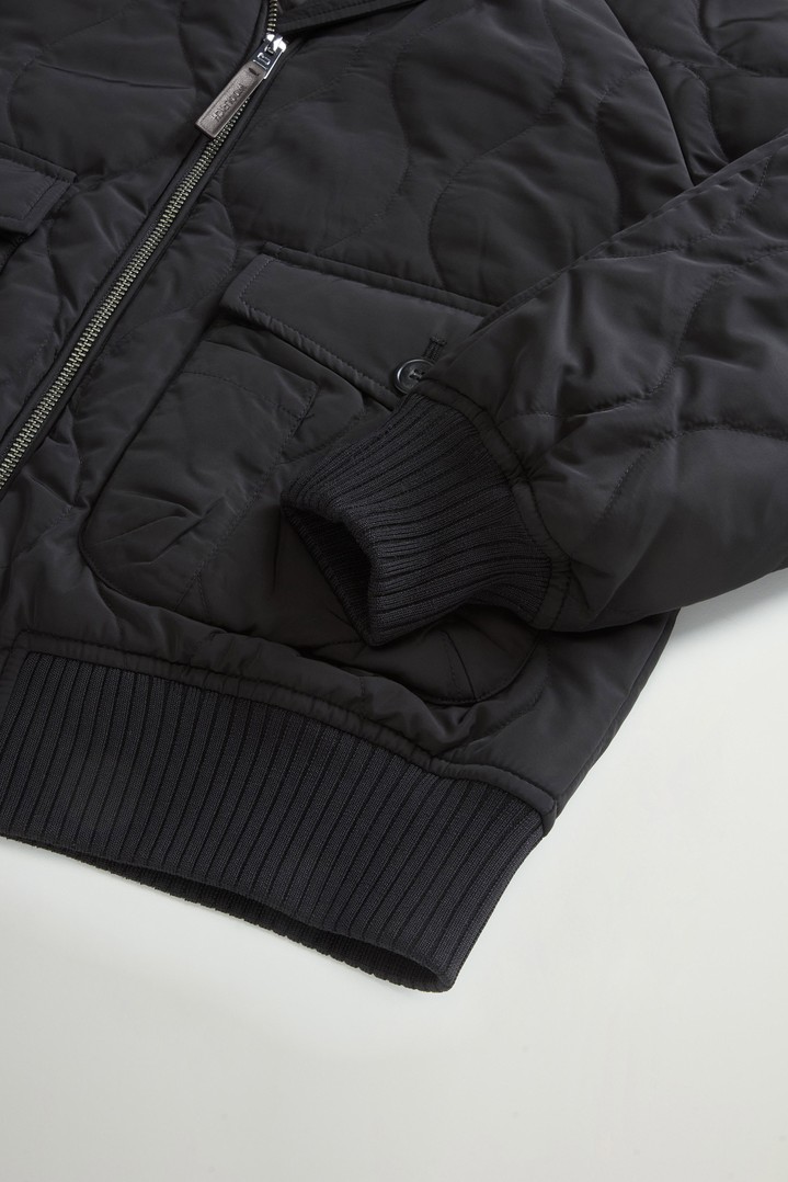 Bomber Military en nylon brillant matelassé Noir photo 7 | Woolrich