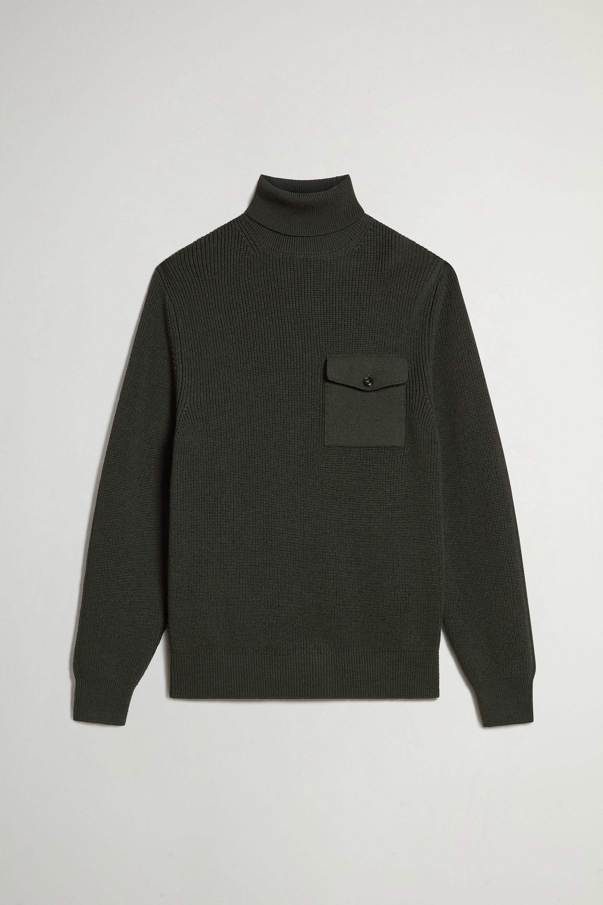 Coltrui van zuivere Merino-scheerwol Groen photo 1 | Woolrich