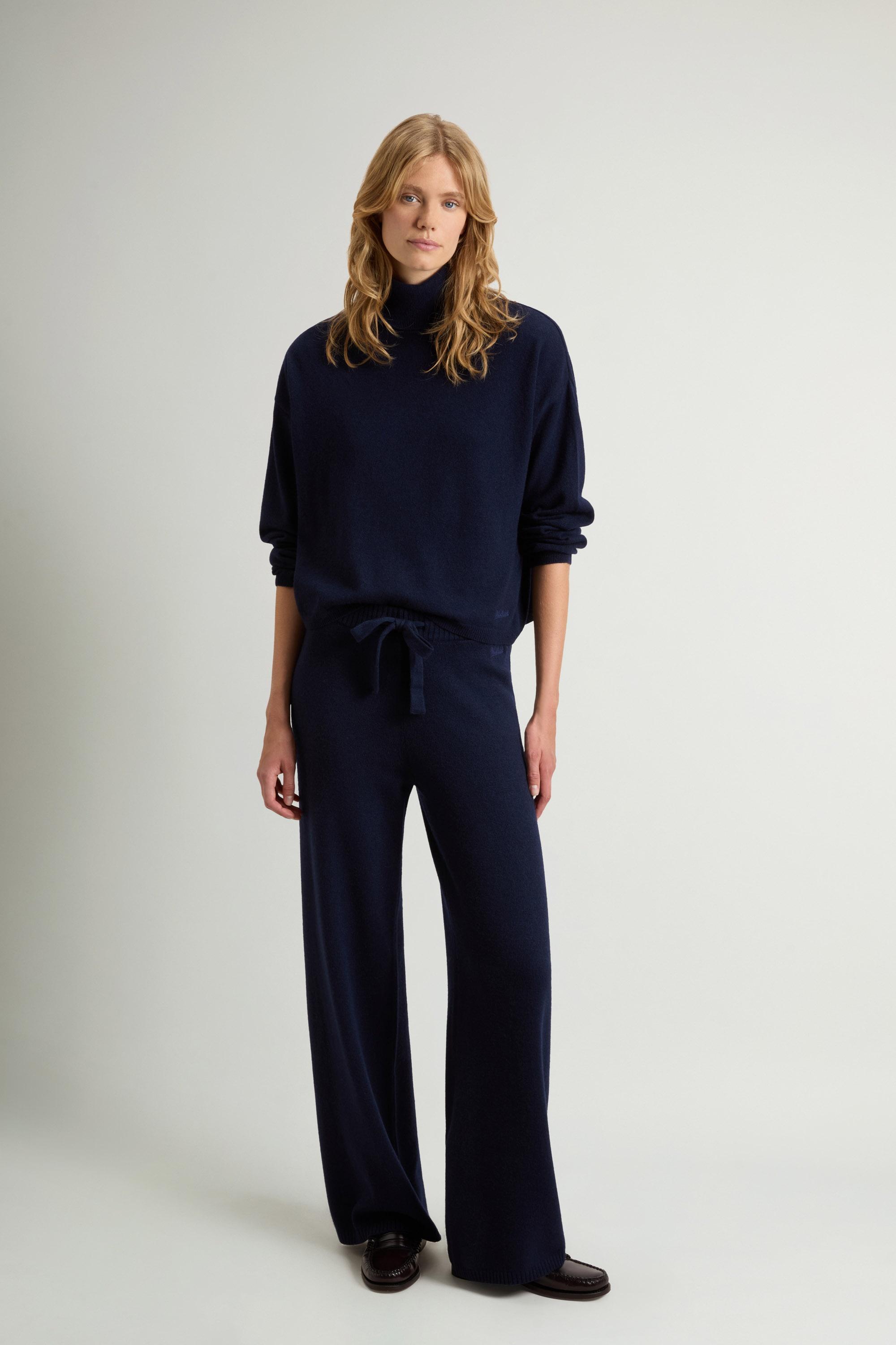 Pantalon en laine et cachemire Bleu photo 1 | Woolrich