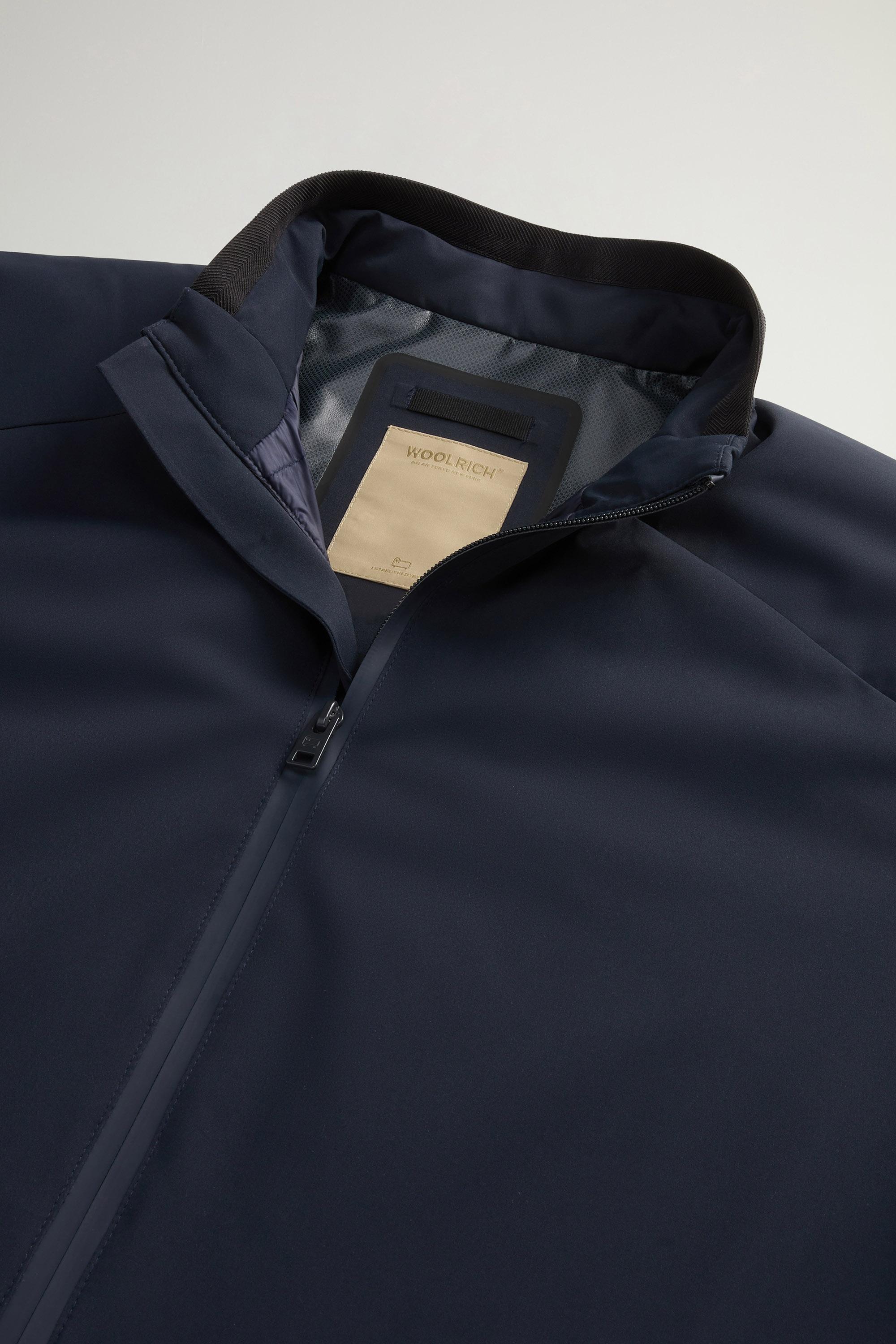 Padded Sailing Bomber Jacket in Two-Layered Fabric Blue photo 6 | Woolrich