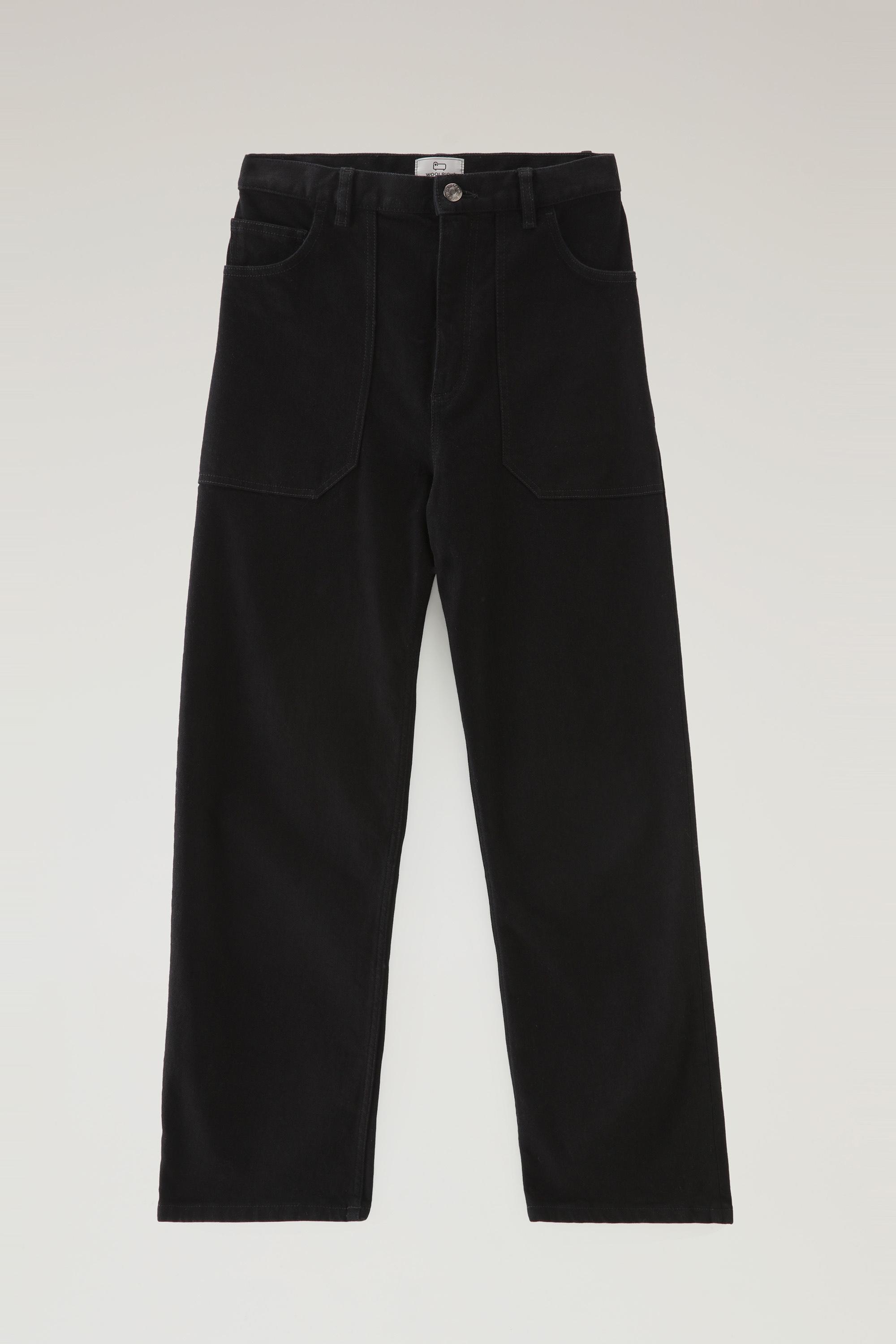 Denim Pants in Cotton Black photo 1 | Woolrich