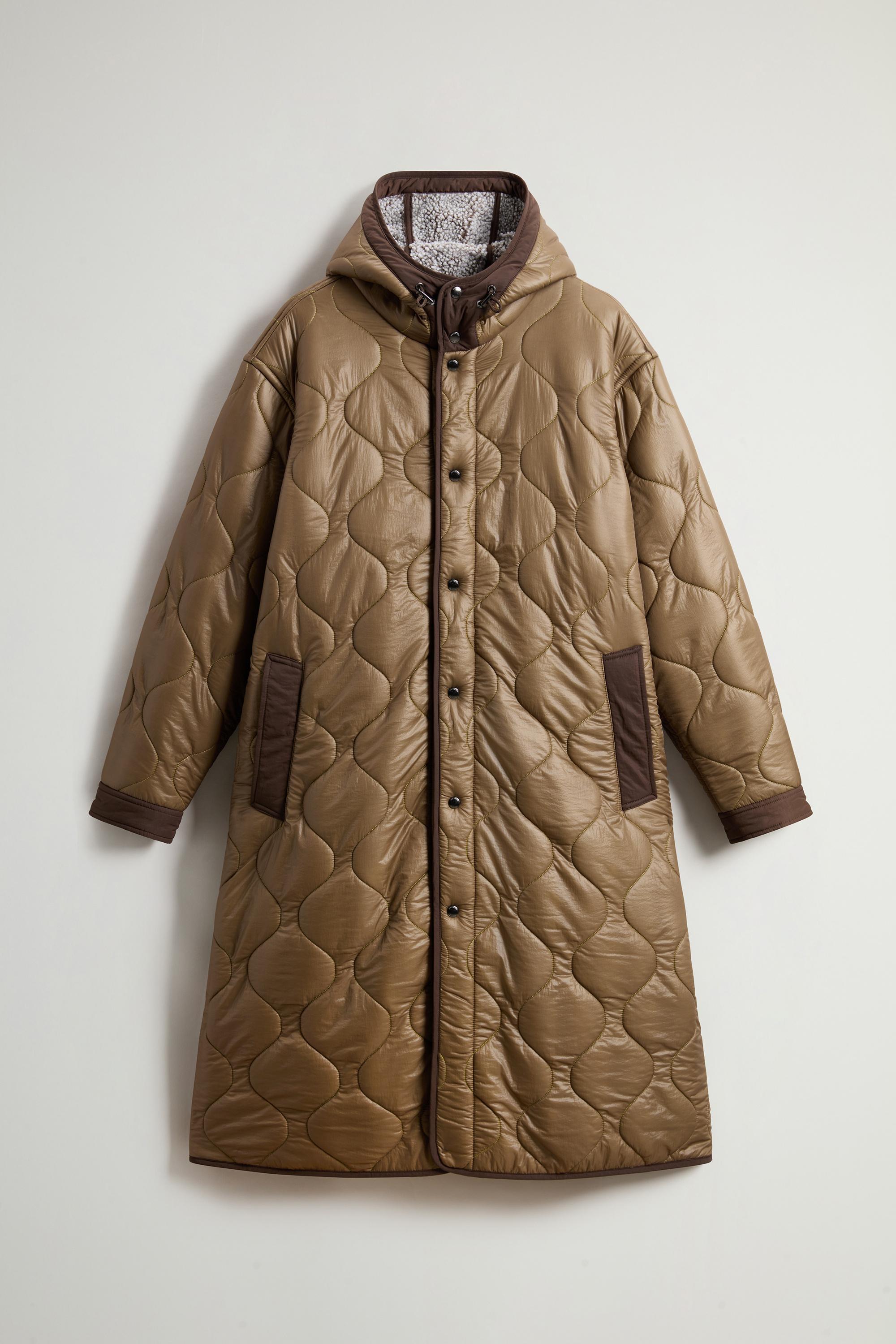 Quilted Coat with Sherpa Lining by Todd Snyder Beige photo 1 | Woolrich