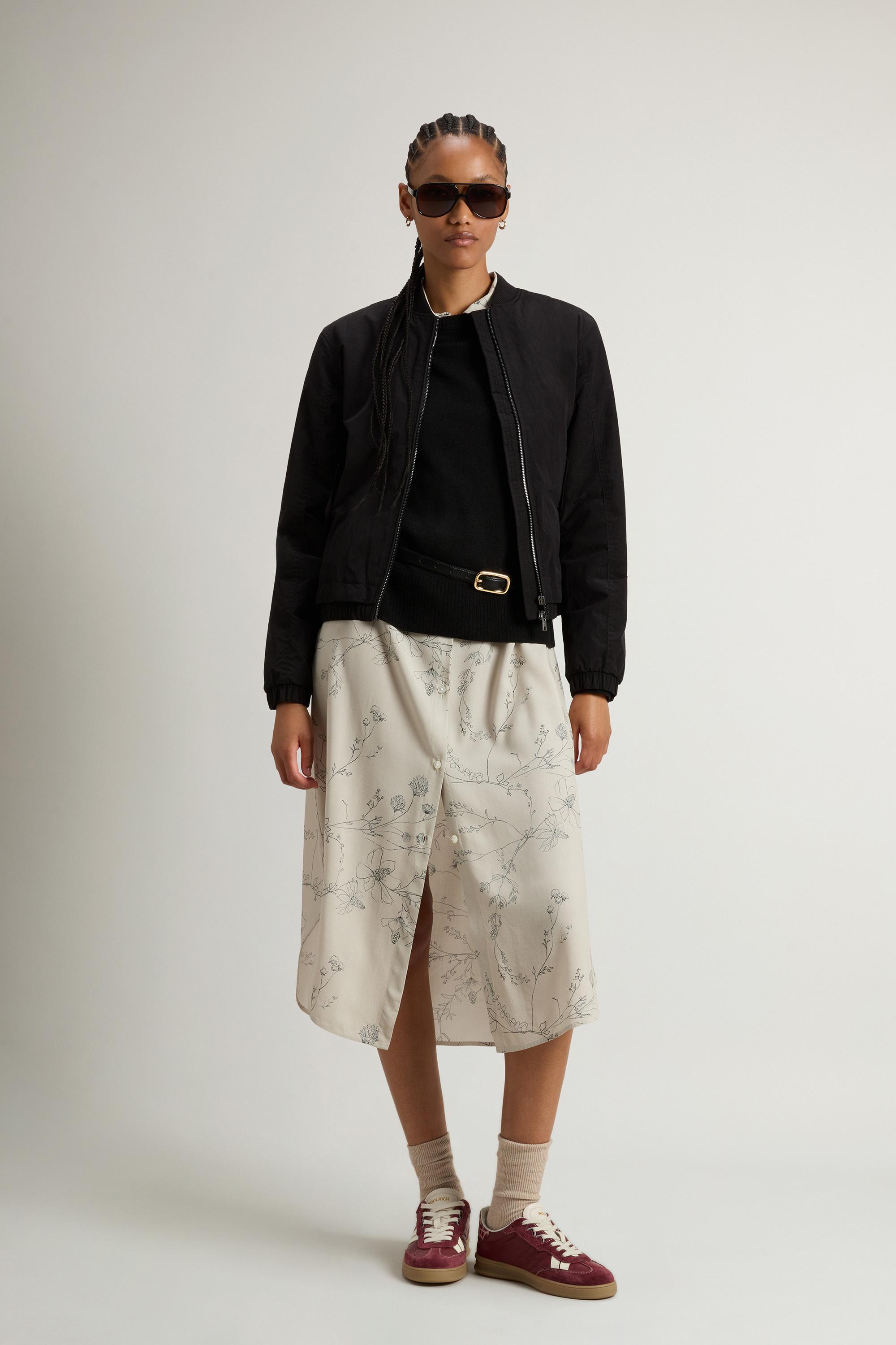 Grace Bomber Jacket in Peached Poly Black photo 1 | Woolrich