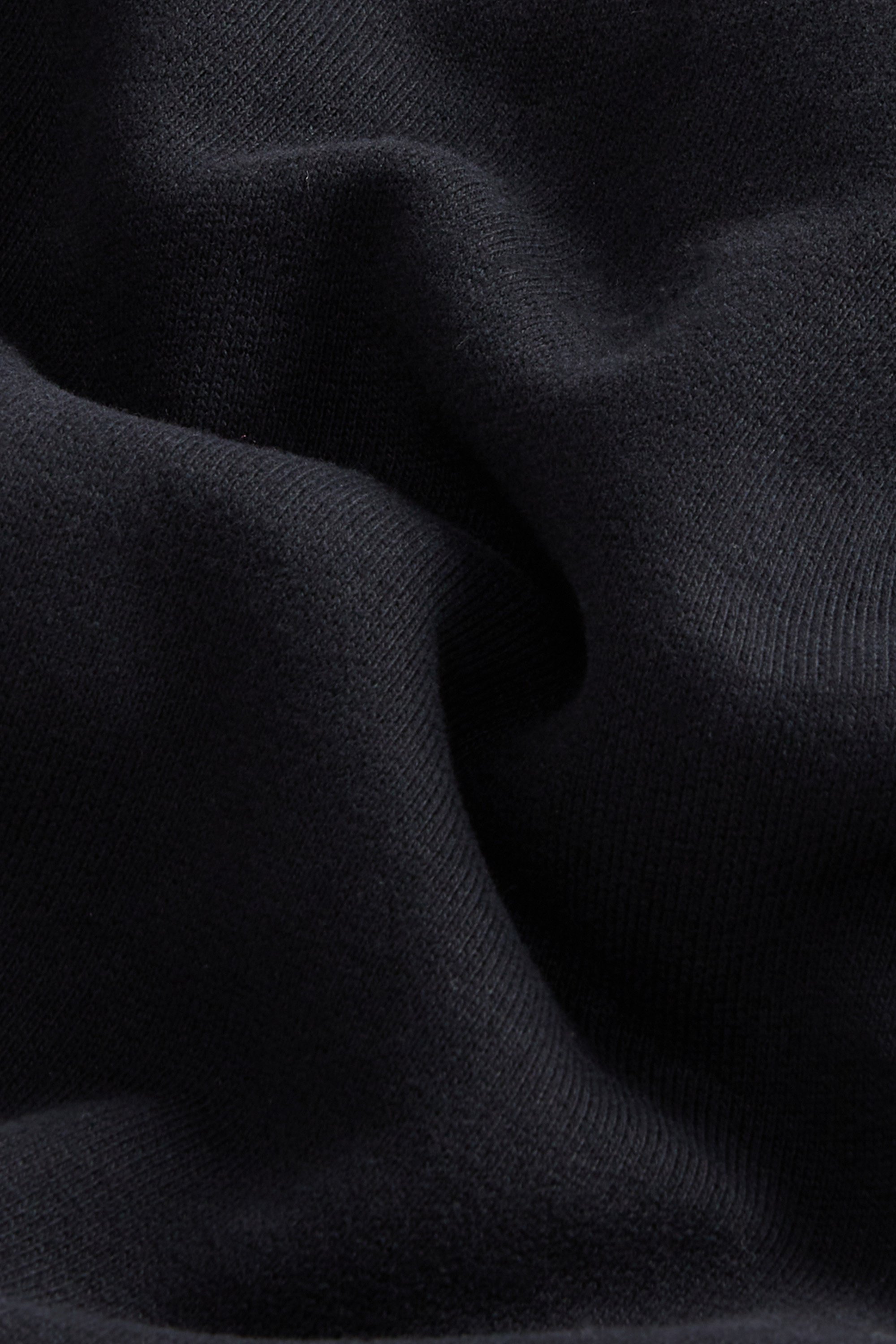 High Neck Sweatshirt in Pure Cotton Black photo 6 | Woolrich