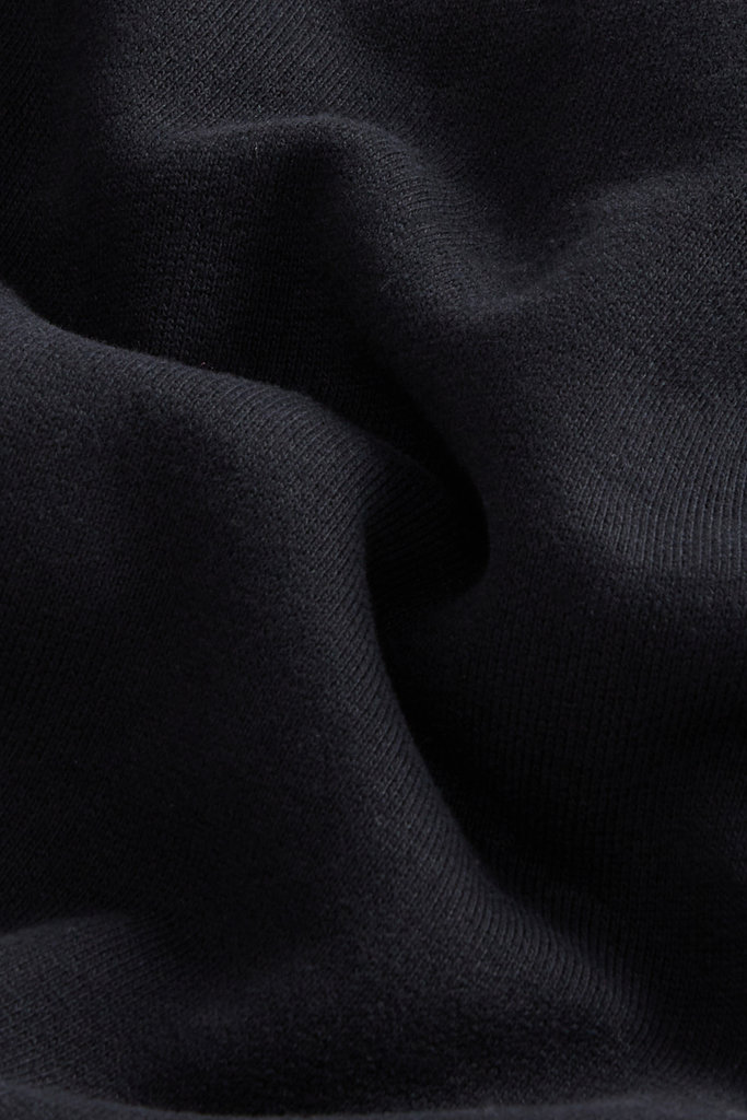 High Neck Sweatshirt in Pure Cotton Black photo 6 | Woolrich