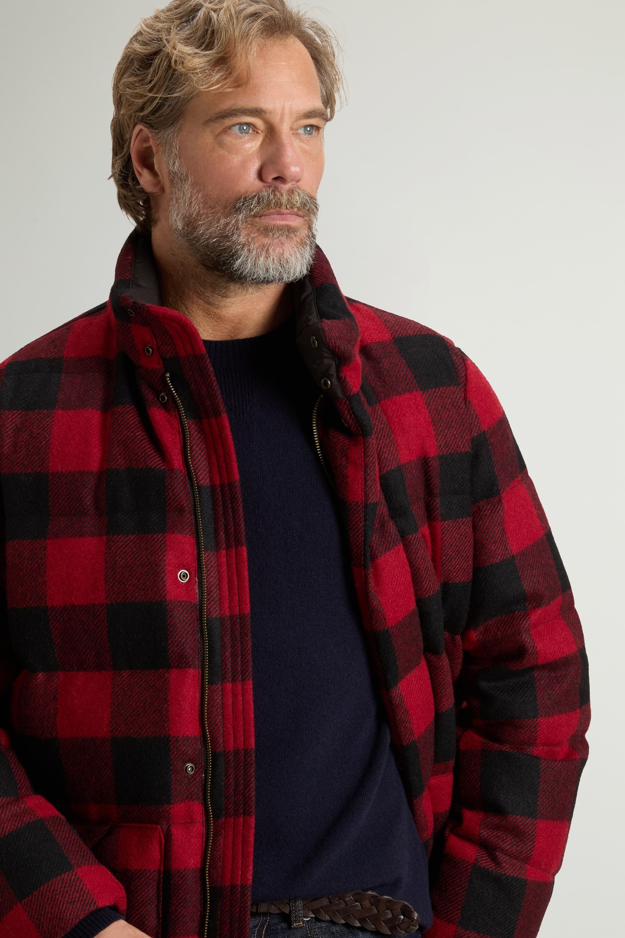CHECK MOON PUFFER PARKA Rouge photo 4 | Woolrich