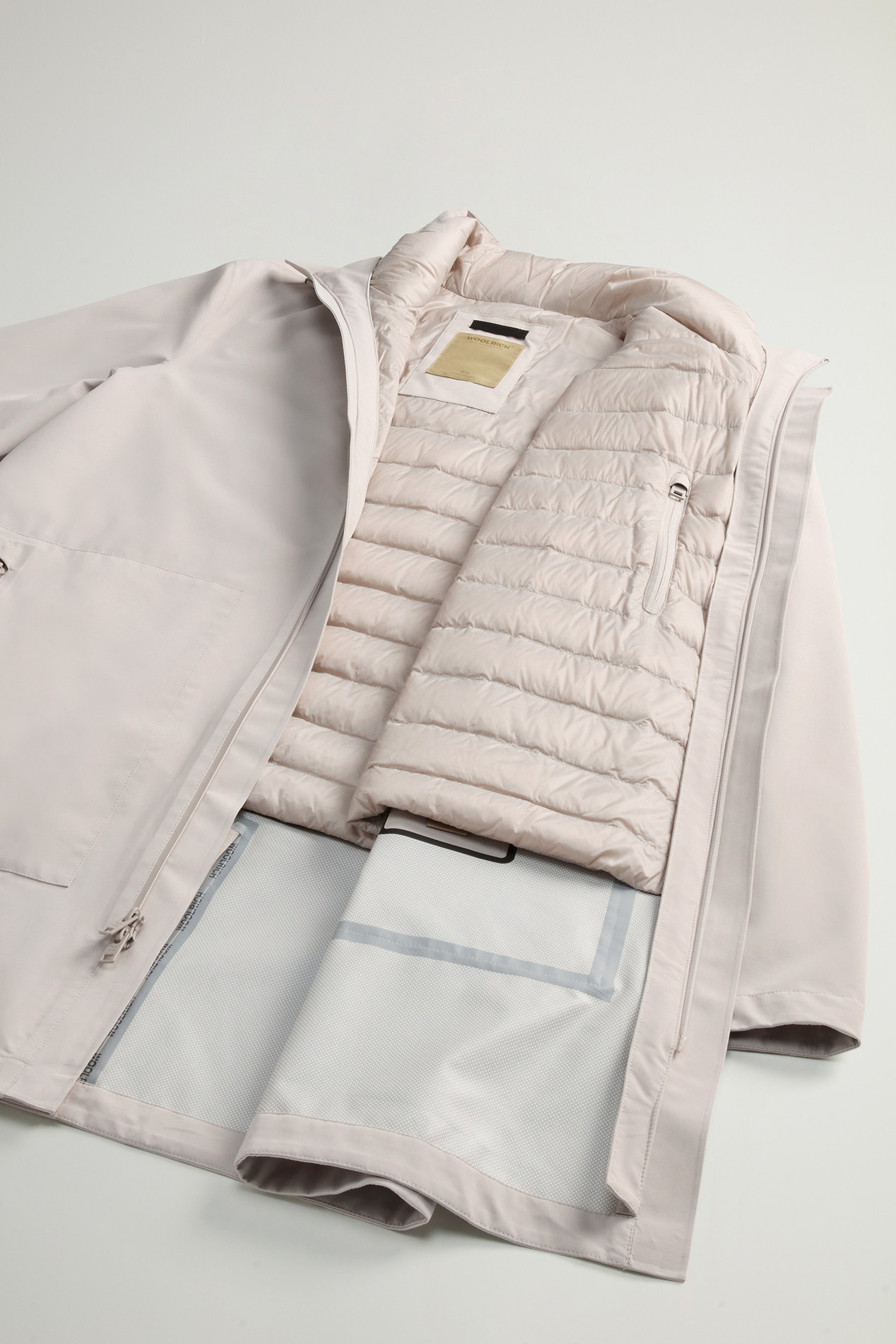 2-In-1 Jacket in Two-Layered Fabric Gray photo 7 | Woolrich