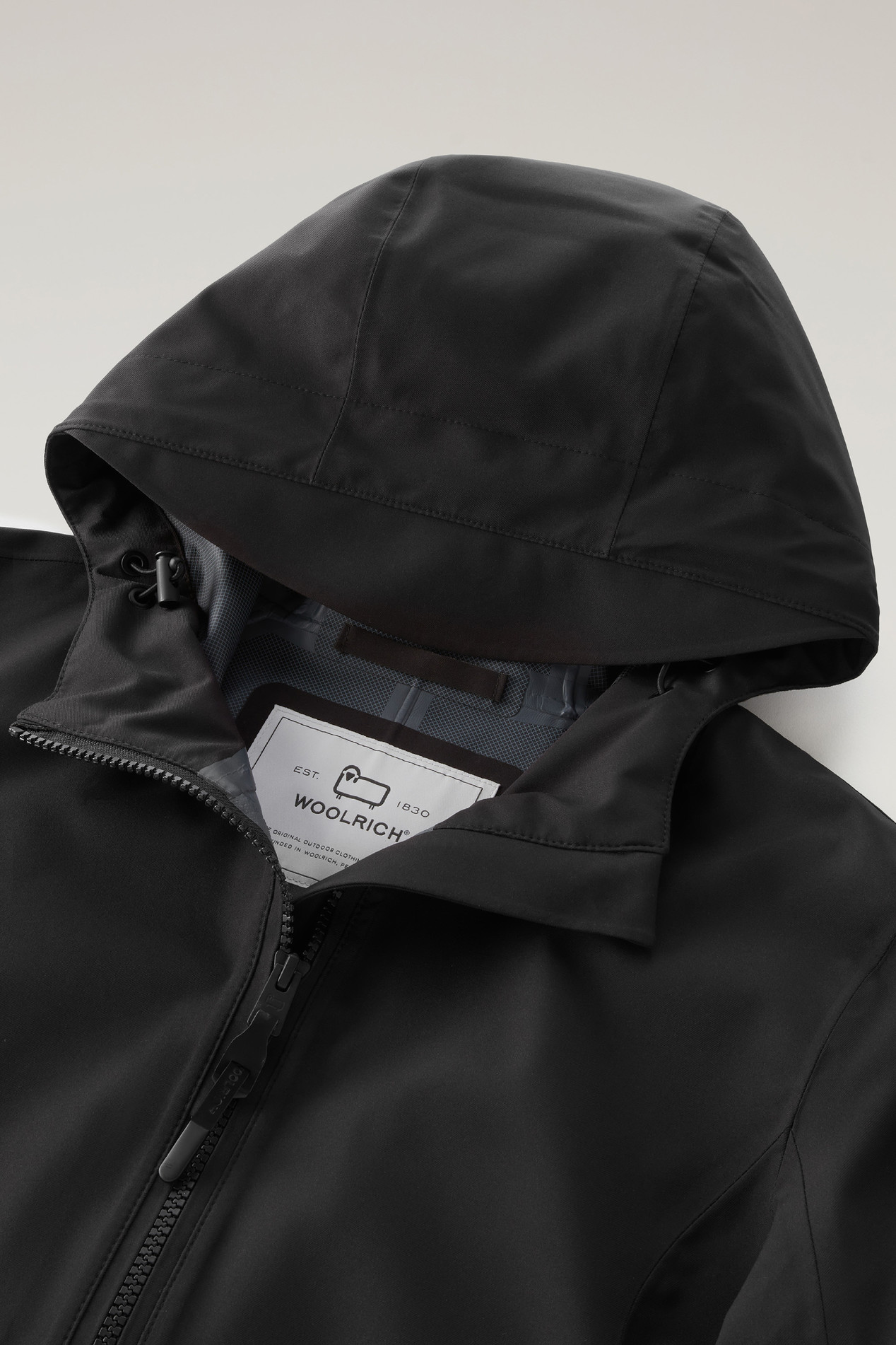 Waterproof Leavitt Lightweight Parka with Hood Black photo 2 | Woolrich