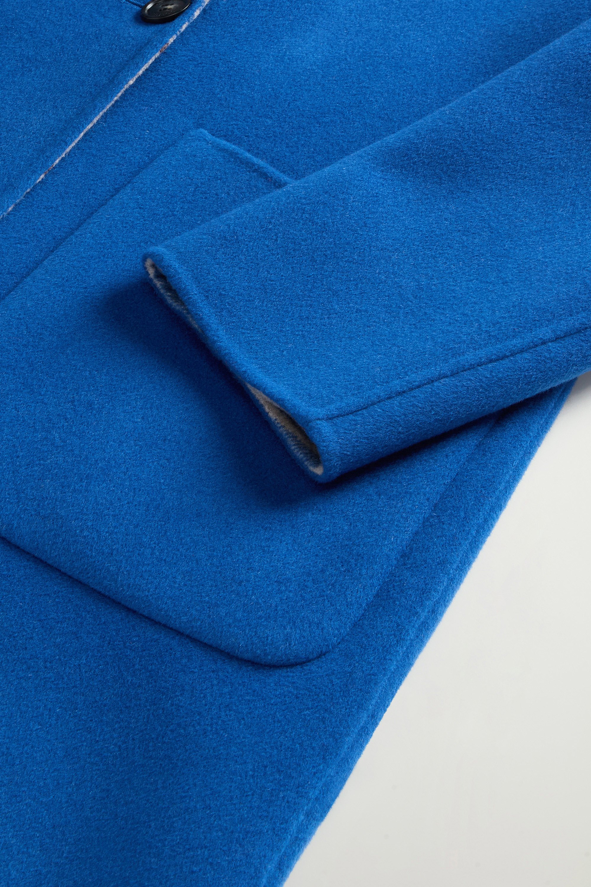 Coat in Double-Face Pure Wool Blue photo 7 | Woolrich