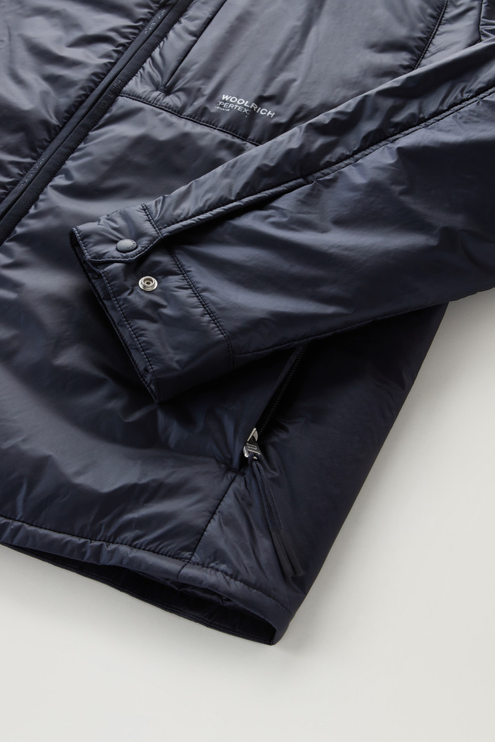 Padded Overshirt in Recycled Pertex Quantum Blue photo 4 | Woolrich
