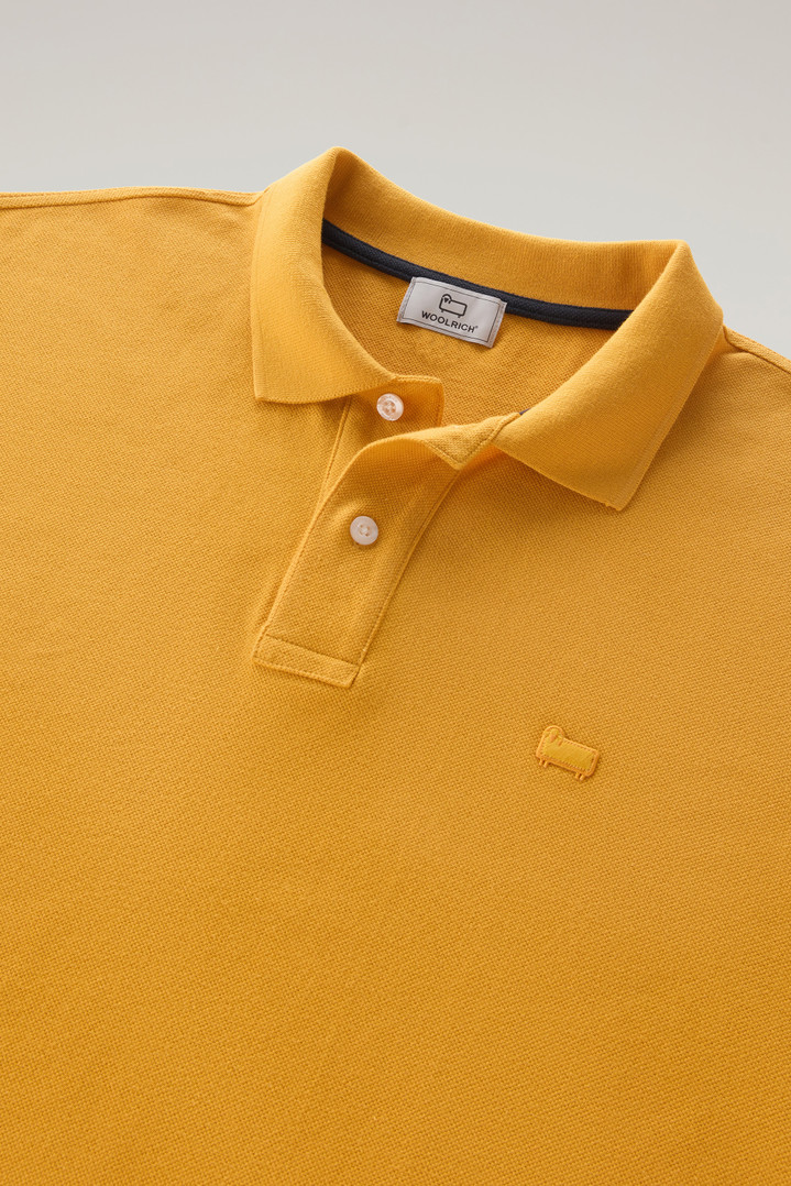 Piquet Polo Shirt in Pure Cotton Yellow photo 2 | Woolrich