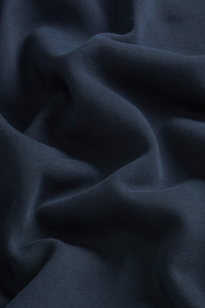 Kapuzenpullover aus einer Baumwollmischung mit Tasche Blau photo 5 | Woolrich