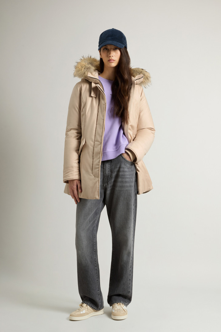 Arctic Parka in a Wool-Silk Blend Crafted Using a Loro Piana Fabric Beige photo 2 | Woolrich