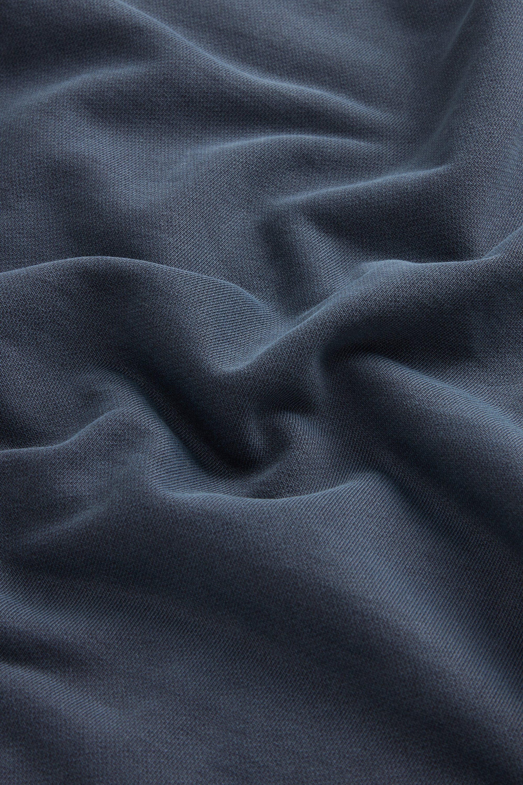 Garment-Dyed Hoodie in Pure Cotton with Embroidered Logo Blue photo 4 | Woolrich