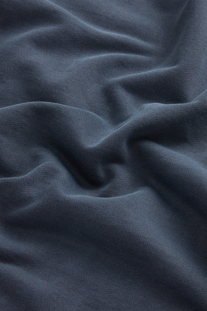 Garment-Dyed Hoodie in Pure Cotton with Embroidered Logo Blue photo 4 | Woolrich