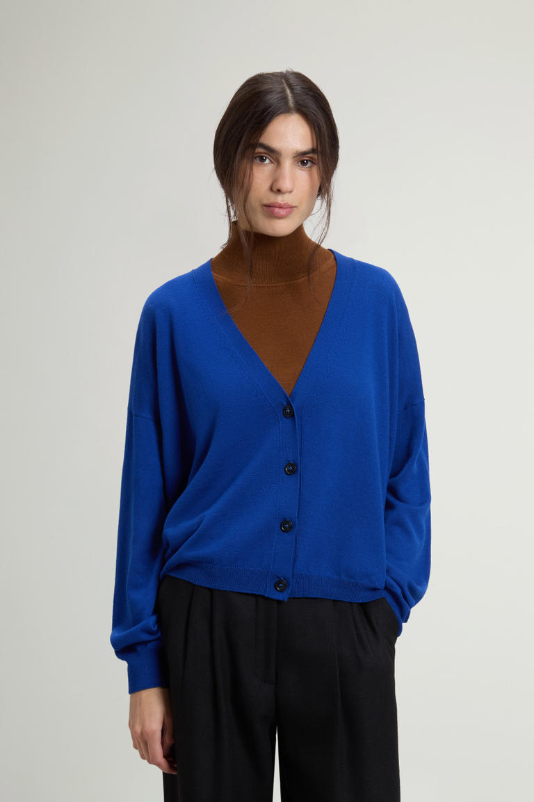 Vest van zuivere Merino-scheerwol Blauw photo 1 | Woolrich