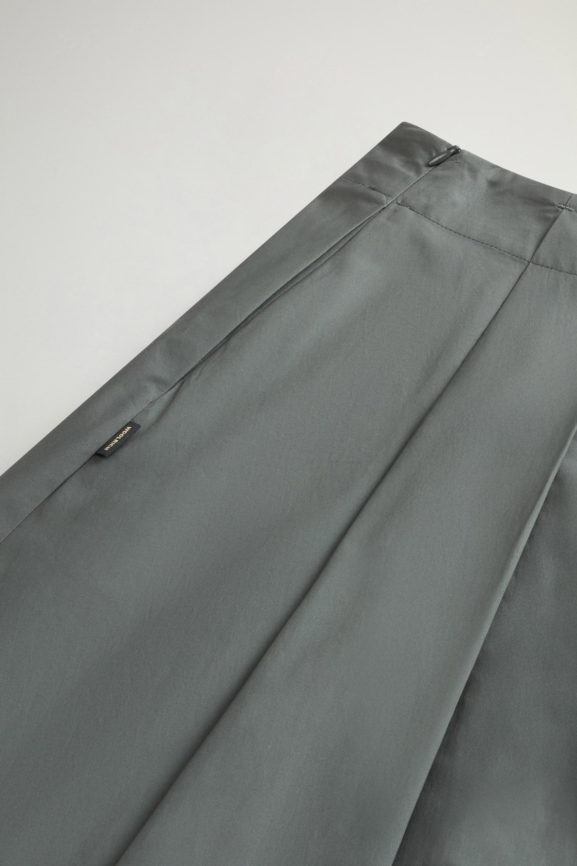 COTTON POPLIN SKIRT Green photo 4 | Woolrich