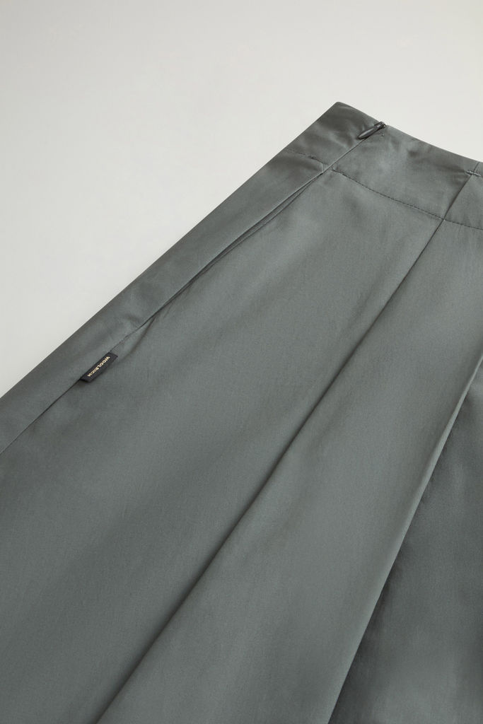 COTTON POPLIN SKIRT Green photo 4 | Woolrich