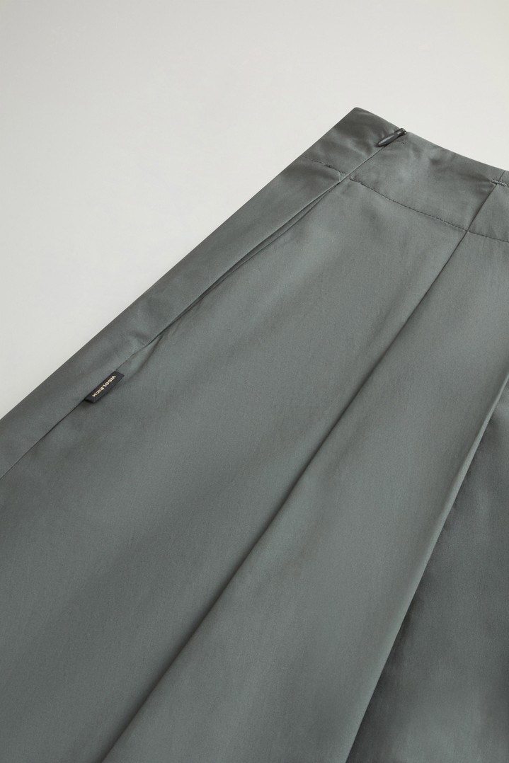 COTTON POPLIN SKIRT Green photo 4 | Woolrich