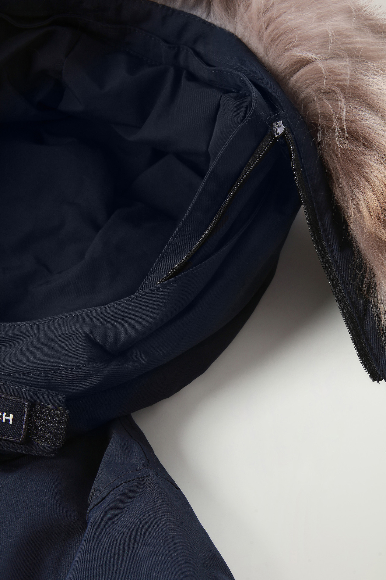 Boy's Arctic Parka in Ramar Cloth with Detachable Fur Blue photo 3 | Woolrich