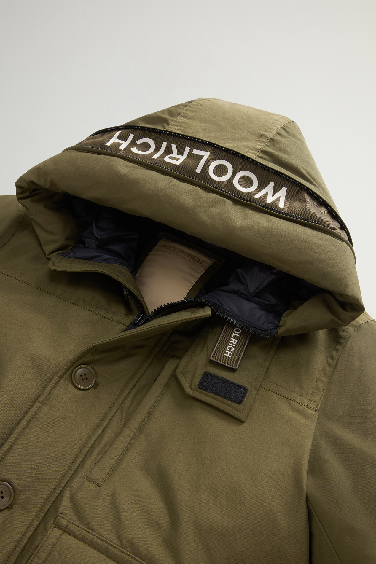 Ramar Cloth Bomber Jacket with Hood Green photo 3 | Woolrich